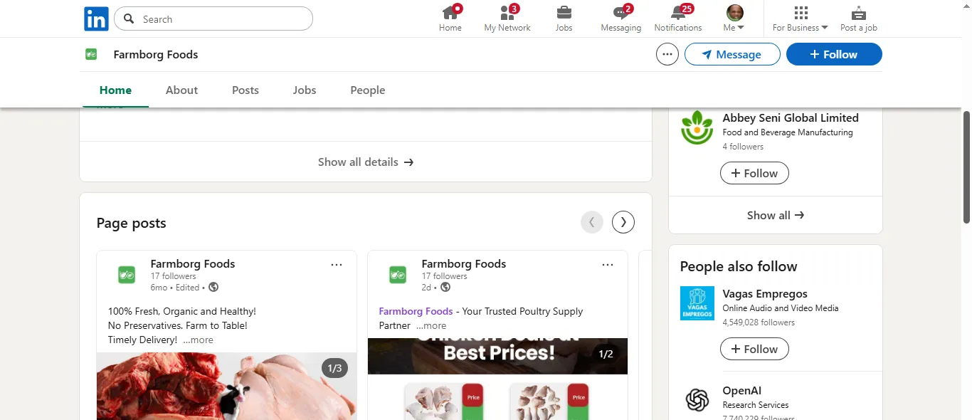 FarmBorg LinkedIn result